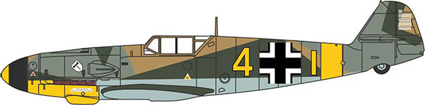 048-81AC114S - 1:72 - Bf 109F-4/Trop von Boremski